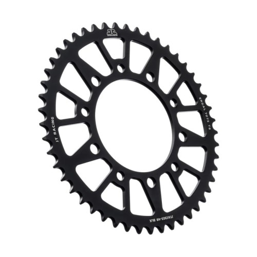 corona moto jt sprockets 49 dientes p 520 aluminio negro jta1303 49blk