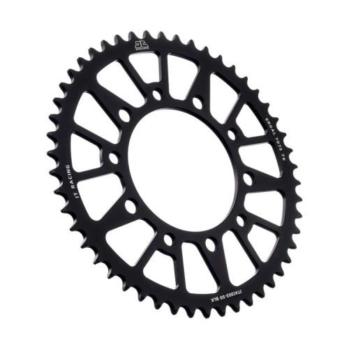 corona moto jt sprockets 50 dientes p 520 aluminio negro jta1303 50blk