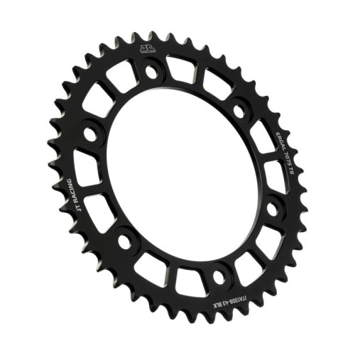 corona moto jt sprockets 43 dientes p 520 aluminio negro jta1308 43blk