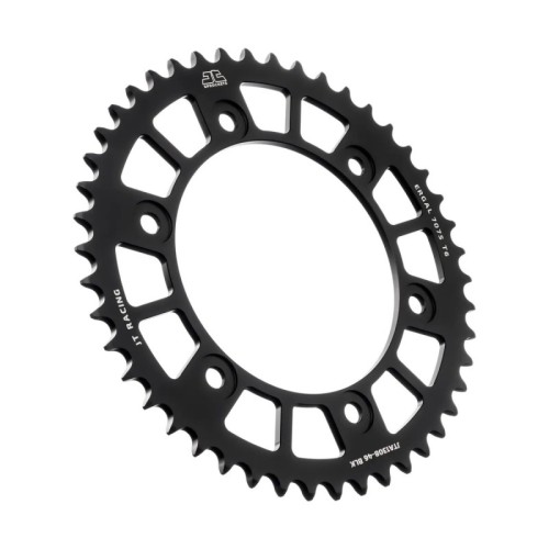 corona moto jt sprockets 46 dientes p 520 aluminio negro jta1308 46blk