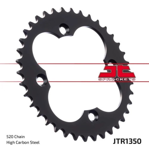 corona moto jt sprockets de aluminio de 39 dientes jta1350 39blk