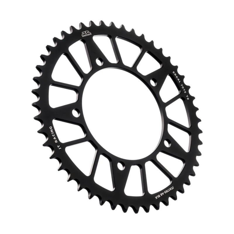corona moto jt sprockets de aluminio de 48 dientes jta1793 48blk