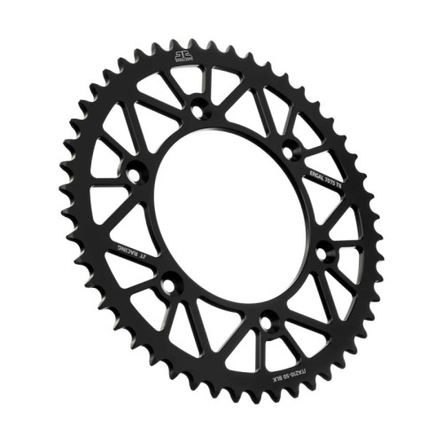 corona moto jt sprockets 50 dientes p 520 aluminio negro jta210 50blk