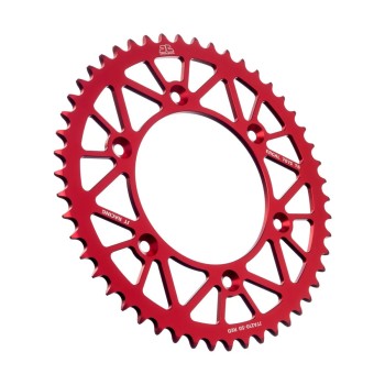 corona moto jt sprockets 50 dientes p 520 aluminio rojo jta210 50red