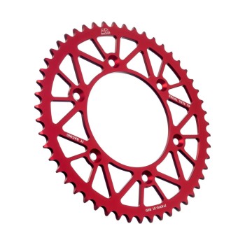 corona moto jt sprockets 51 dientes p 520 aluminio rojo jta210 51red