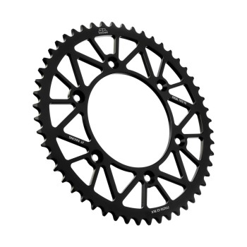 corona moto jt sprockets 52 dientes p 520 aluminio negro jta210 52blk
