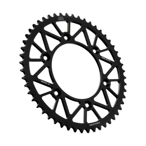 corona moto jt sprockets 52 dientes p 520 aluminio negro jta210 52blk