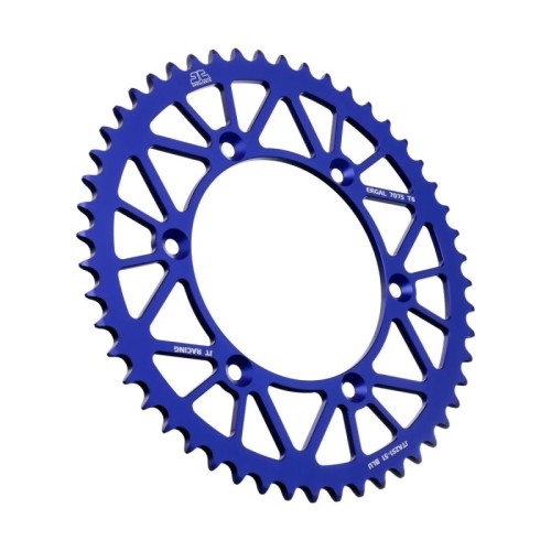 corona moto jt sprockets de aluminio de 51 dientes jta251 51blu