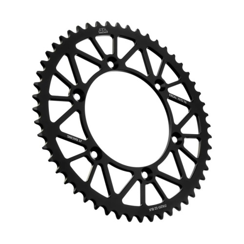 corona moto jt sprockets de aluminio de 52 dientes jta251 52blk