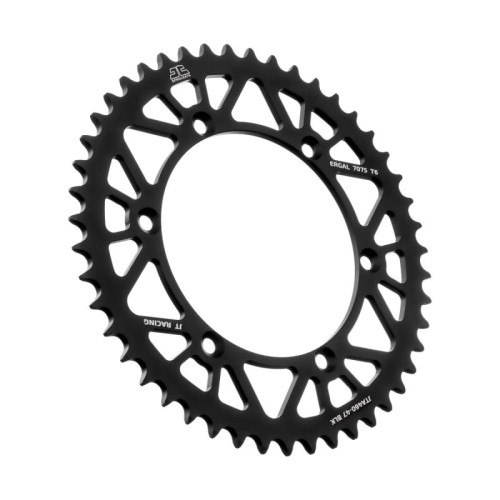 corona moto jt sprockets de aluminio de 47 dientes jta460 47blk
