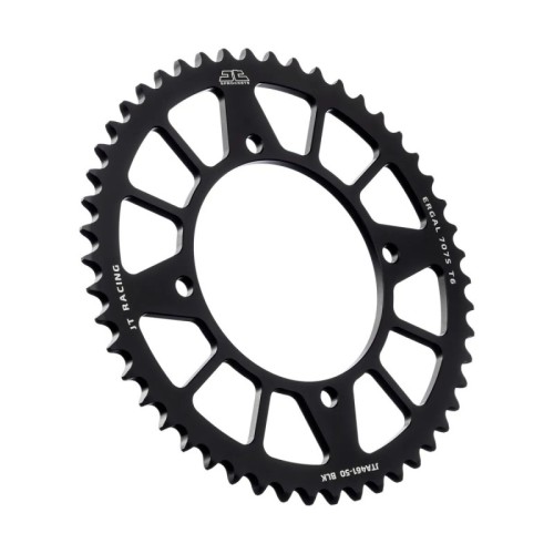corona moto jt sprockets de aluminio de 50 dientes jta461 50blk
