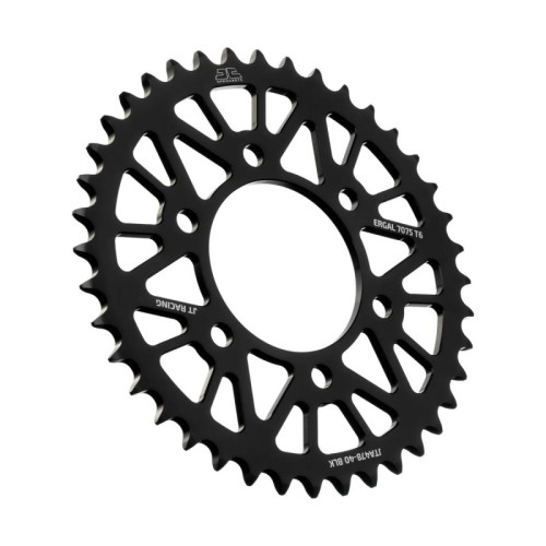 corona moto jt sprockets 40 dientes p 520 aluminio negro jta478 40blk