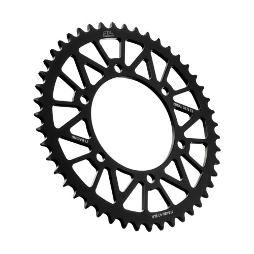 corona moto jt sprockets 47 dientes p 520 aluminio negro jta486 47blk