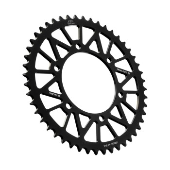 corona moto jt sprockets 48 dientes p 520 aluminio negro jta486 48blk