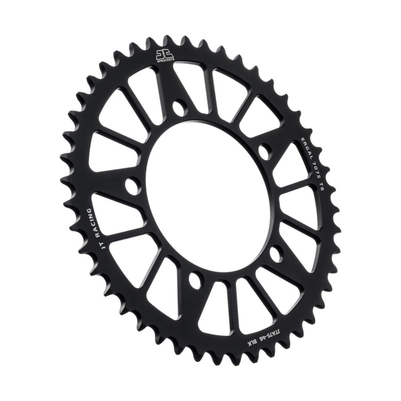 corona moto jt sprockets 46 dientes p 520 aluminio negro jta75 46blk
