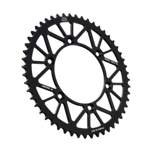 corona moto jt sprockets 52 dientes p 520 aluminio negro jta808 52blk