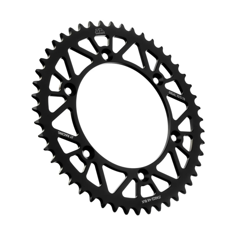 corona moto jt sprockets de aluminio de 48 dientes jta822 48blk