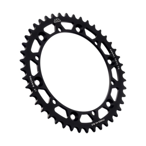 corona moto jt sprockets 44 dientes p 520 aluminio negro jta853 44blk