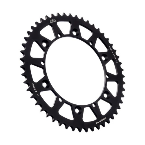 corona moto jt sprockets 51 dientes p 520 aluminio negro jta853 51blk