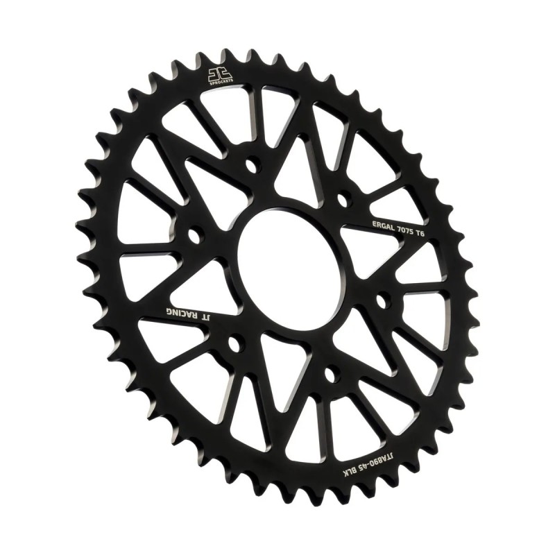 corona moto jt sprockets de aluminio de 45 dientes jta890 45blk