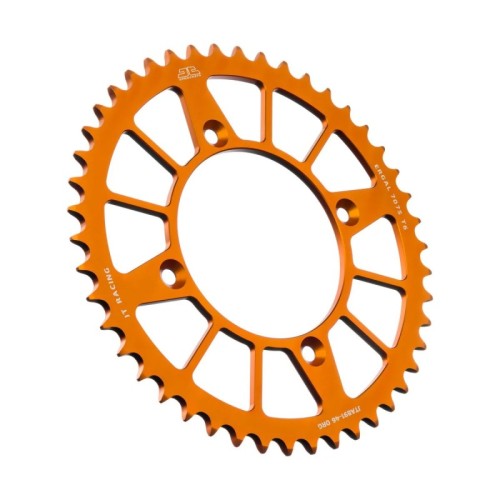 corona moto jt sprockets 46 dientes p 520 alum naranja jta891 46org
