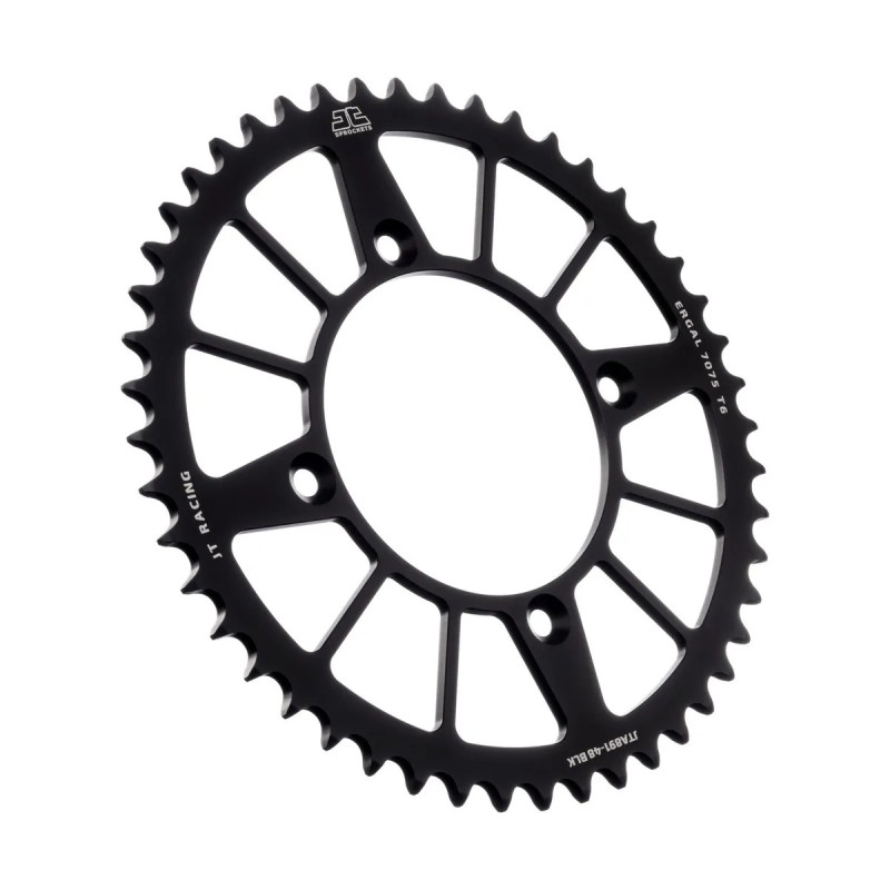 corona moto jt sprockets de aluminio de 48 dientes jta891 48blk
