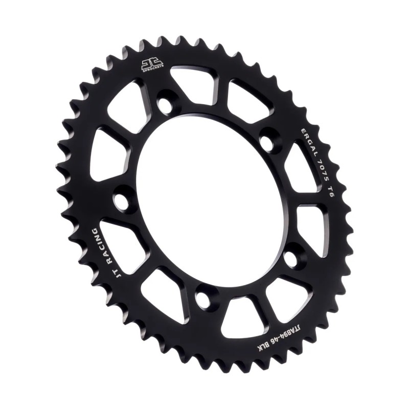 corona moto jt sprockets de aluminio de 46 dientes jta894 46blk