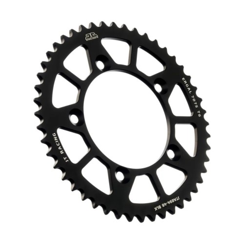 corona moto jt sprockets 48 dientes p 520 aluminio negro jta894 48blk