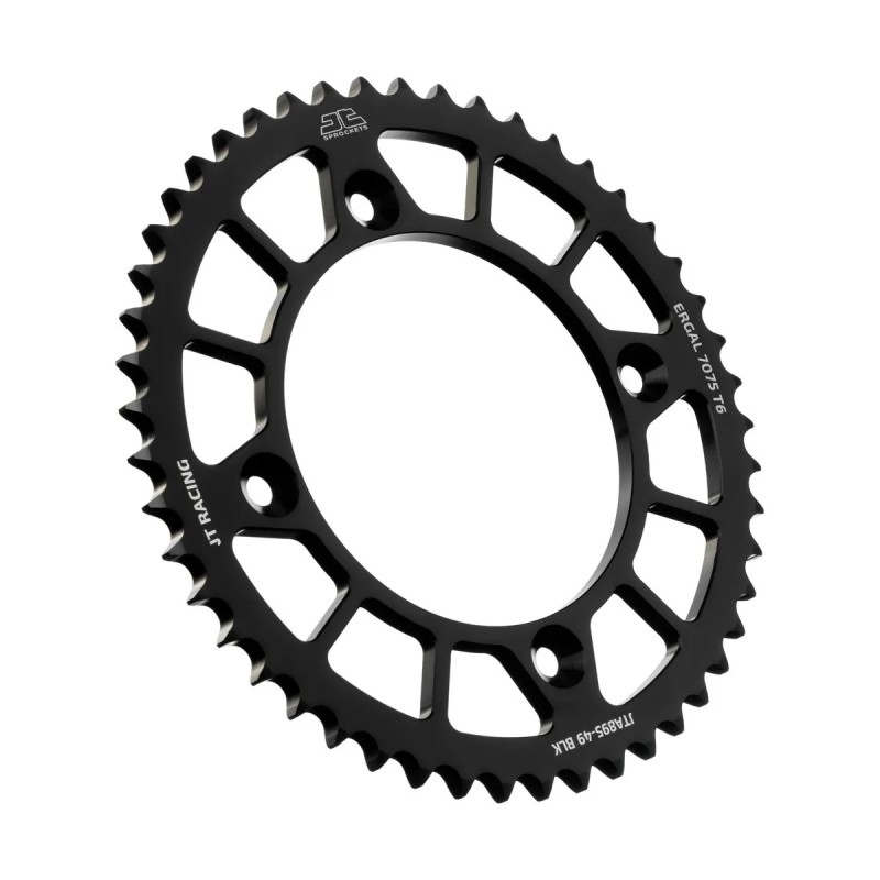 corona moto jt sprockets 49 dientes p 520 aluminio negro jta895 49blk