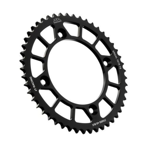 corona moto jt sprockets 49 dientes p 520 aluminio negro jta895 49blk