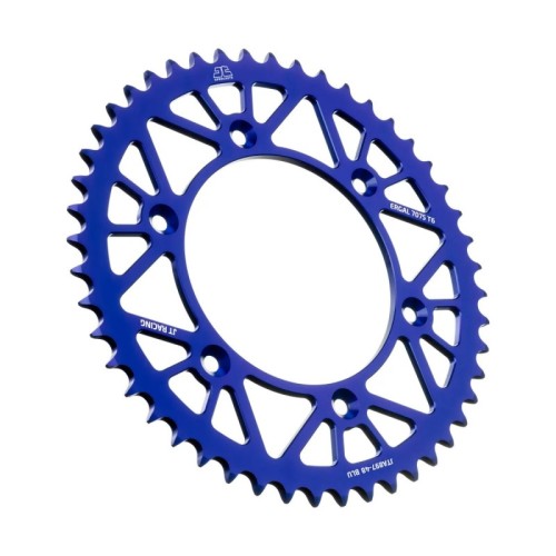 corona moto jt sprockets de aluminio de 48 dientes jta897 48blu