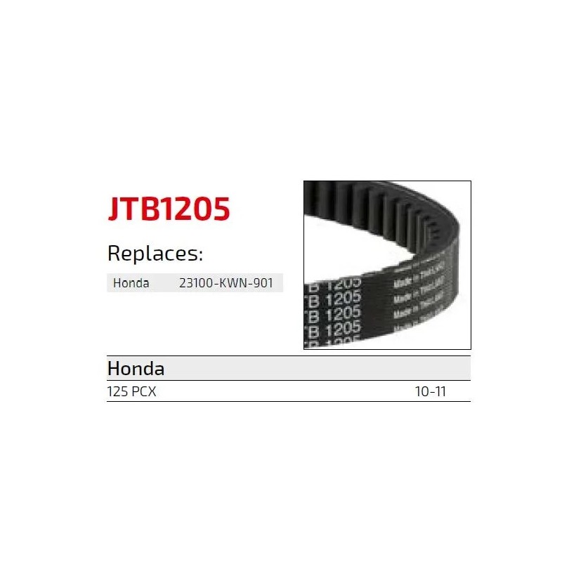 correa de transmision moto jt sprockets premium jtb1205