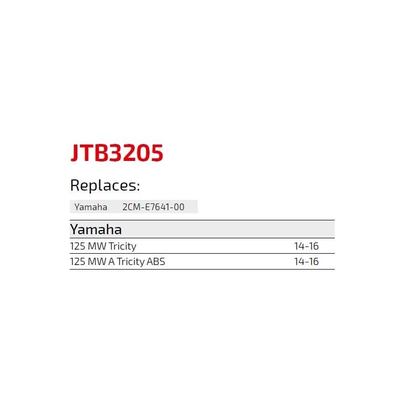 correa jt para yamaha tricity 125