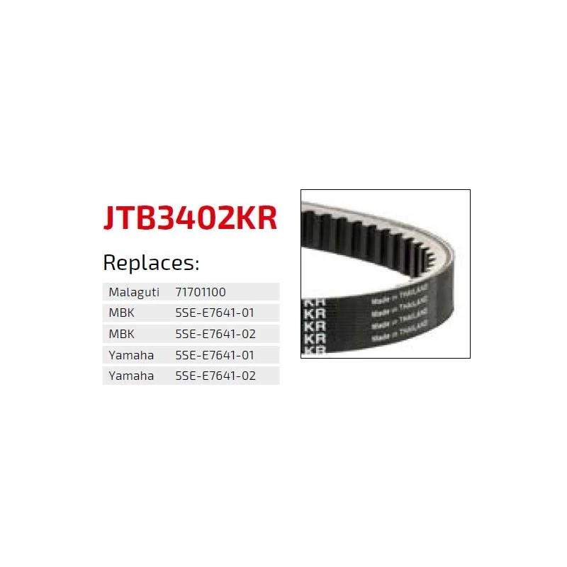 correa moto jt kevlar yamaha premium jtb3401kr