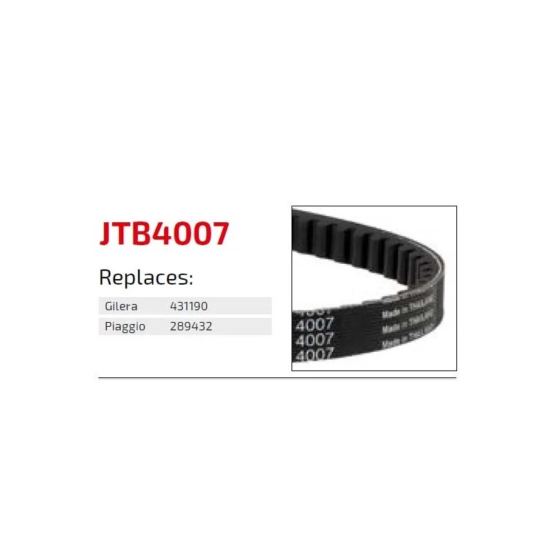 correa de transmision moto jt sprockets premium jtb4007