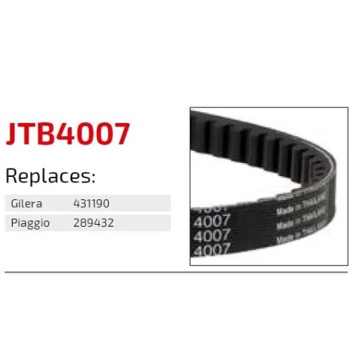 correa de transmision moto jt sprockets premium jtb4007