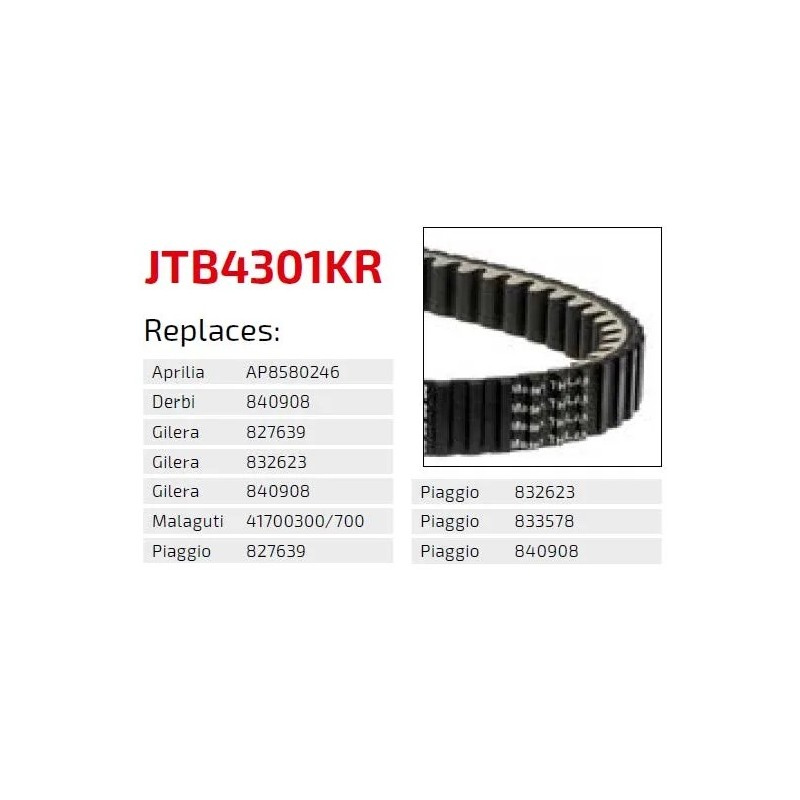 correa moto jt kevlar piaggio premium jtb3201kr