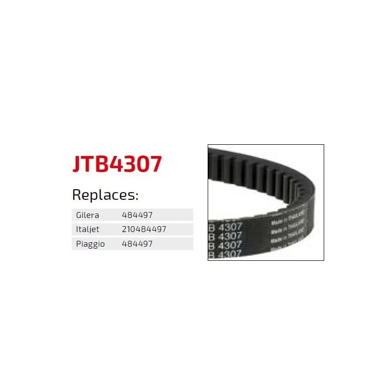 correa de transmision moto jt sprockets premium jtb4307