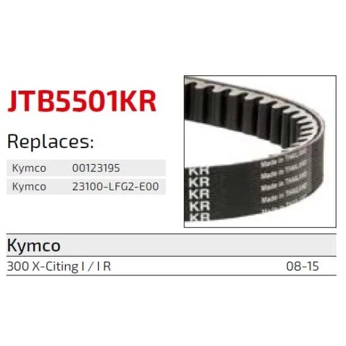 correa moto jt kevlar kymco premium jtb5405kr