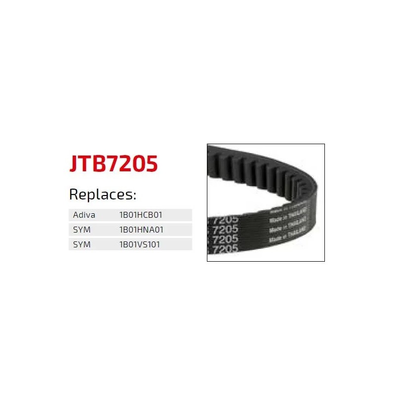 correa de transmision moto jt sprockets premium jtb7205