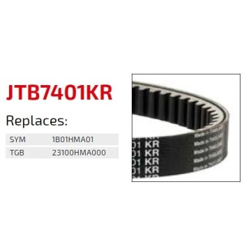correa moto jt kevlar suzuki premium jtb2501kr 2