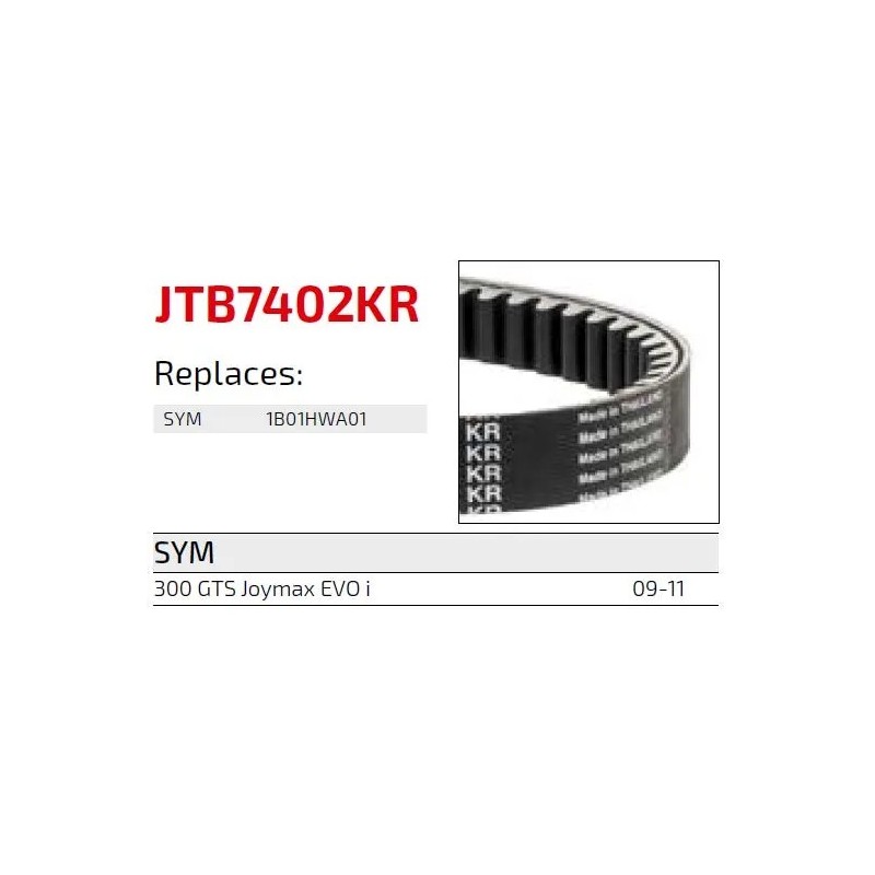 correa moto jt kevlar sym premium jtb7403kr