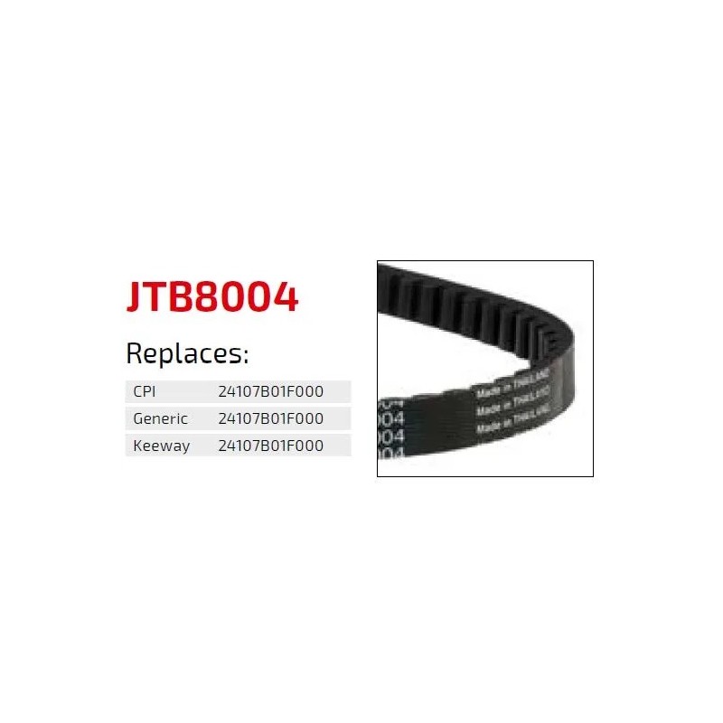 correa de transmision moto jt sprockets premium jtb8004