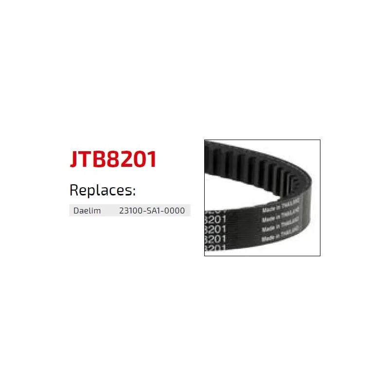 correa de transmision moto jt sprockets premium jtb8201