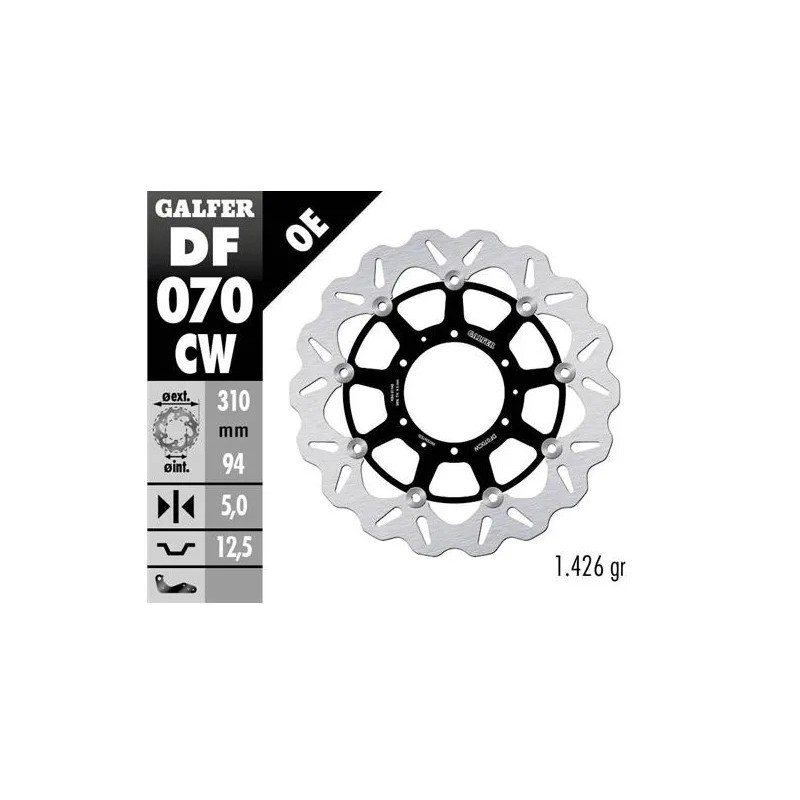 disco freno moto galfer flotante wave completo 310 df070cw