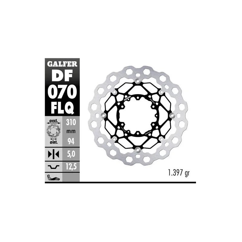 disco freno moto flotante galfer qubic 310x5mm df0