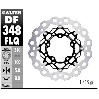 disco freno moto flotante galfer qubic 310x5mm df3