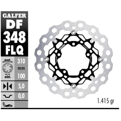 disco freno moto flotante galfer qubic 310x5mm df3