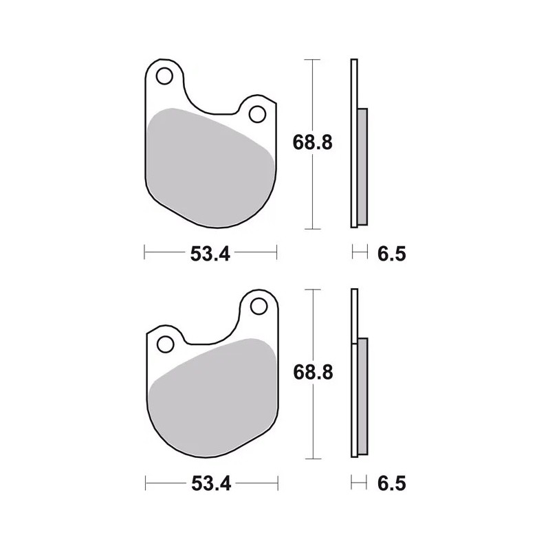 pastillas de freno moto brembo genuinas 07hd0202