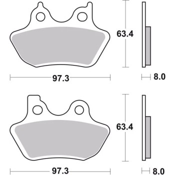 pastillas de freno moto brembo organicas 07hd16cc 2